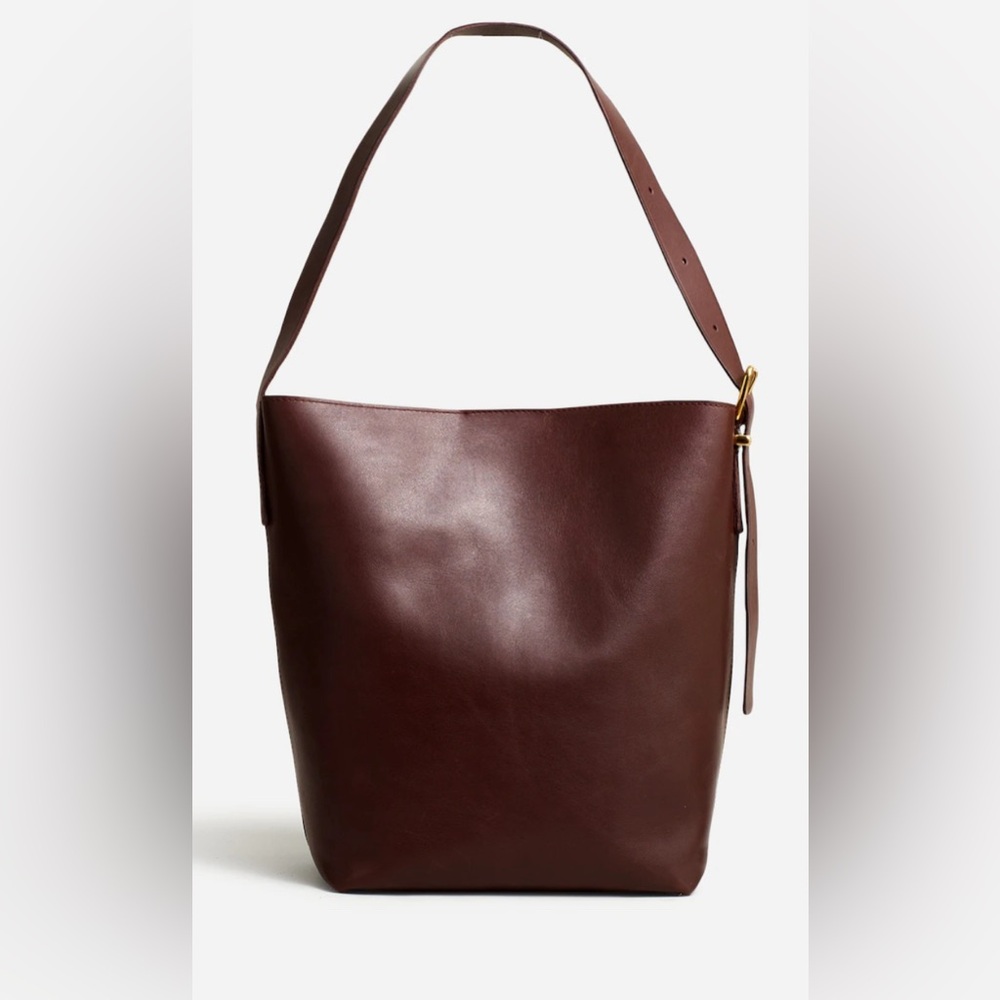Madewell Essential Bucket Tote Chocolate Raisin